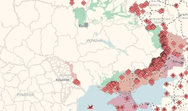 Онлайн-карта бойових дій в Україні: де точаться бої на 02.09.2026